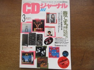 CDジャーナル+AV 1989.3●甲斐よしひろ/デヴィッド・クロスビー/パコ・デ・ルシア/薬師丸ひろ子/エフゲニー・キーシン/吉田美奈子