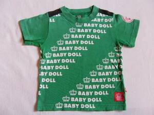 ★BABY DOLL ベビードール★　90cm　緑色　半袖Ｔシャツ