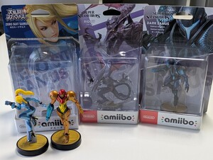 Nintendo 任天堂 Amiibo アミーボ メトロイド ドレッド サムス＆E.M.M.I. メトロイドシリーズ スマブラ リドリー＆ダークサムス未開封2点有