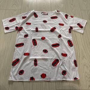 未使用●原宿 HARAJUKU Tシャツ/提灯/ちょうちん/CHOUCHIN/半袖/白/ホワイト/トップス/レディース/フリーサイズ/祭り/お祭り ★1071-4