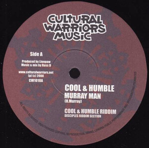 スウェーデン10 Murray Man / Ras Iyah Cool & Humble / Time To Chant CW1010 Cultural Warriors Music /00200