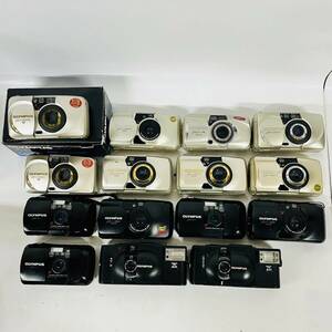 1円~【15点】オリンパス OLYMPUS コンパクトフィルムカメラ まとめ売り μ[mju:]ZOOM140 VF/ZOOM70 DELUXE/XA/XA2 等 付属品有 同梱不可 YT