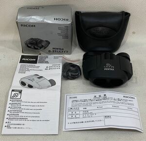 B4K329◆美品◆ リコー RICOH ペンタックス PENTAX BINOCULARS 8×21 UCF R ブラック色 双眼鏡