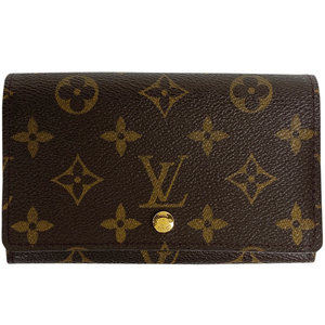 【ジャンク品】ルイ・ヴィトン Louis Vuitton ポルト モネ ビエ トレゾール 小銭入れ 三つ折り財布 モノグラム M61730 レディース 【中古】