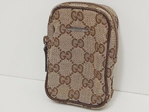 [O19B-71-001-01] GUCCI グッチ シガレットケース CGキャンバス ポーチ