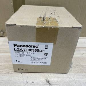 送料無料S89810 Panasonic ポーチライト LGWC80365 LE1 LED 電球色 オフブラック 未開封