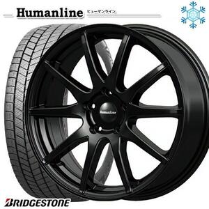 師岡 新品 冬セット S-15 16x6.5J 38 5H114 BK ブリジストン VRX3 215/60R16インチ 等