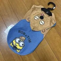 4号★ボブ＆ティム ミニオン フード付き犬服