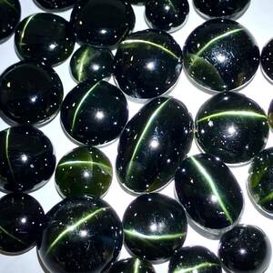 ☆天然ダイオプサイトキャッツアイおまとめ 207ct☆A約41.4g ルース 裸石 宝石 ジュエリー jewelry diopside 猫目石