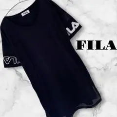 FILA　トップス　半袖Tシャツ　チュニック　プリント　ロゴ　レディース　M