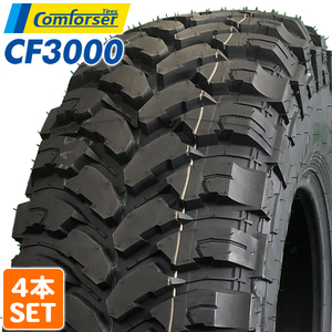 【2024年製】 COMFORSER 215/85R16LT 115/112Q 10PR CF3000 ブラックレター MTタイヤ マッドタイヤ 4本セット