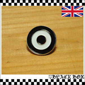 英国 インポート Pins Badge ピンズ ピンバッジ 画鋲 ブラック ターゲットマーク ラウンデル mods モッズ PUNK パンク イギリス UK GB 275