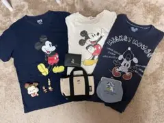 ディズニー　ミッキーマウス　Tシャツ　ロンT　バッグ　財布　小物色々セット