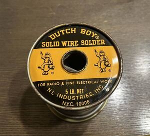 ビンテージ ハンダ　ダッチボーイ黒缶　DUTCH BOY 太さ3.2mm 長さ10cmになります。