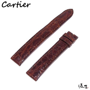 【カルティエ】純正ベルト ブラウン系 14.5ｍｍ 正規品 中古 Cartier 俵屋 TP50045