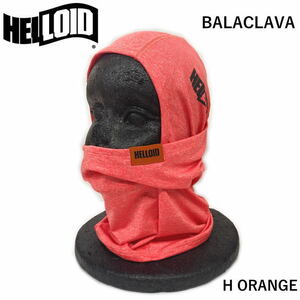 ☆[FREEサイズ] HELLOID BALACLAVA カラー:H ORANGE バラクラバ ネックウォーマー スノーボード スノボ スキー 防寒 バイク 自転車