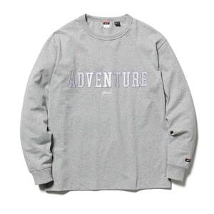 NANGAナンガ ECO HYBRID ADVENTURE L/S TEE エコハイブリッド アドベンチャー ロンT 長袖Tシャツ L.GRYグレー灰#M新品 outdoor aurora camp