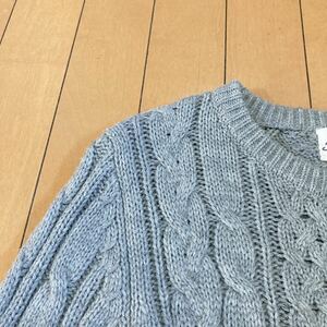 【美品】standard california ローケーブルニット グレー S