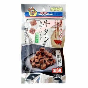 ドギーマン 牛タン角切り仕立て 野菜入り 70g 犬用おやつ