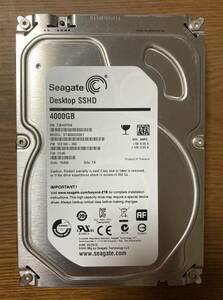 【SSHDモデル】Seagate シーゲート Desktop SSHD ST4000DX001 3.5インチ HDD 4TB（SSDキャッシュ搭載で高速化/使用時間:120時間未満） 