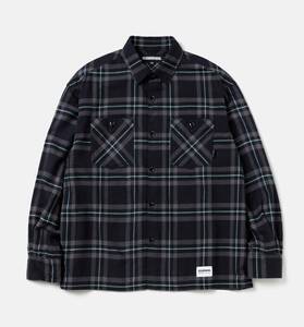 NEIGHBORHOOD 24 AW TARTAN CHECK SHIRT LS COLOR: BLACK SIZE: L ネイバーフッド