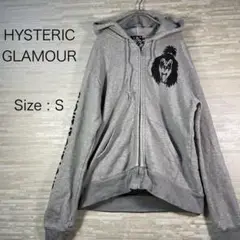 HYSTERIC GRAMOUR x KISS グレー　パーカー