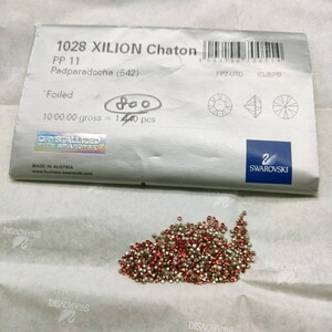 ☆ほぼ未使用 SWAROVSKI スワロフスキー ヴィンテージ ルース 約780個 1028 11PP 10gross Padparadscha パパラチア 裸石 グルーデコ R-417