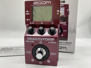 ■綺麗【ZOOM ズーム MS-60B MultiStomp Bass Pedal ベース用マルチストンプ エフェクト アンプ 箱 取説付き】SH-19753