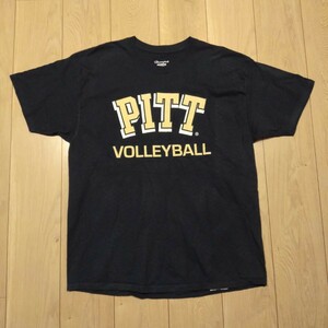 USA古着卸 XLサイズ Champion NCAA チャンピオン PITT ピッツバーグ パンサーズ 女子バレーボール プリント Tシャツ 