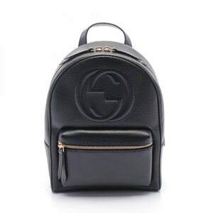 グッチ ソーホー インターロッキングG ブランドオフ GUCCI レザー リュックサック バックパック レザー 中古 レディース