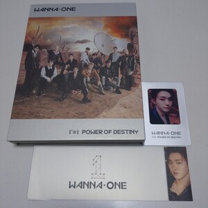 Wanna One 1=1 Power Of Destiny Adventure ver. ジソン スリーブカバー フィルムフォトカード CD 韓国 アルバム ワナワン