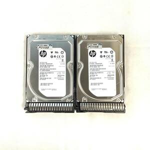 K6040979 HP 2TB SAS 7.2K 3.5インチ G8マウンタ HDD 2点【中古動作品】