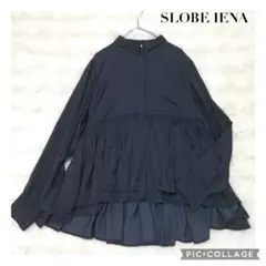 【美品】SLOBE IENA スローブイエナ ペプラムティアードブラウス