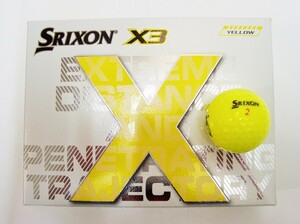 新品★ダンロップ★スリクソン X3 ボール★SRIXON★2022★イエロー★1箱★12球