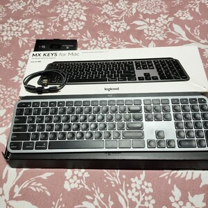 中古☆Logicool(ロジクール) ロジクール アドバンスド ワイヤレス イルミネイテッド キーボード KX800M MX KEYS　USBトングル付