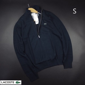 新品★LACOSTE/ラコステ/ハイネックジップカーデ/紺/【2】(日本サイズS)/￥20900