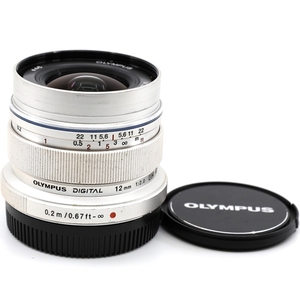 ＜並品＞ OLYMPUS 単焦点レンズ M.ZUIKO DIGITAL ED 12mm F2.0 シルバー