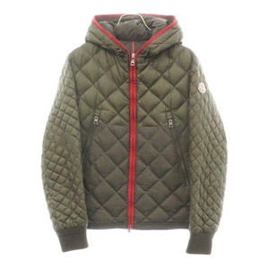 MONCLER モンクレール 15AW GIMBERT GIUBBOTT キルティングフーデッド ナイロン ダウンジャケット カーキ A20914136585