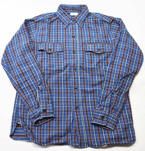 Warehouse (ウエアハウス) Lot 3022 FLANNEL SHIRTS WITH CHINSTRAP / フランネルシャツ 美品 ブルー size 36(S) / ダックディガー