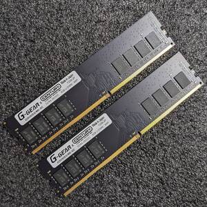 【中古】DDR4メモリ 16GB(8GB2枚組) CENTURY MICRO G-GEAR 429V80EG/ME-OC [DDR4-2933 PC4-23400]