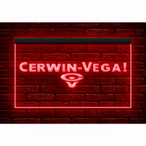 J251 // LED ネオンライトサイン Cerwin Vega Audio サーウィンベガ■サイズ(約)：W300mm x H200mm