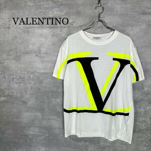 『VALENTINO』ヴァレンティノ (L) 20ss Vロゴ プリントTシャツ