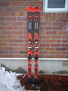 スキー板 ビンディング付 ブルーでRマーク 赤カッコいい ROSSIGNOL PURSUIT 600 CARBON 163cm 126 74 110 R13 BIN:LOOK SPX12