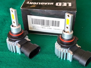 【ジャンク扱い】【未使用】 LED バルブ HB3 6000K ファン付き（60W／12000lm？）