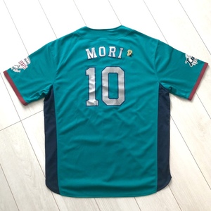 森 友哉 ライオンズ ユニフォーム JERSEY ピン バッヂ 付き 西武 エメラルド グリーン SEIBU LIONS プロ 野球 NPB や オリックス 好きに も