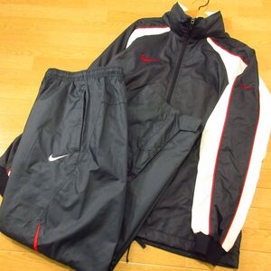 ◎使用少なめ！S 上下セット！NIKE ナイキ◆厚手 ウィンドブレーカー 裏起毛 ジャケット&パンツ 秋冬！◆メンズ 紺◆BA1013