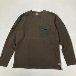 266 Paul Smith SUPER CHINO 切り替え　トレーナー トップス ポケット ポールスミス サイズM スウェット メンズ 長袖 40826E