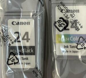 [Canon　キャノン]　BCI-24（Black・ブラック）＋BCI-24（Color・カラー）セット　　　※未使用品
