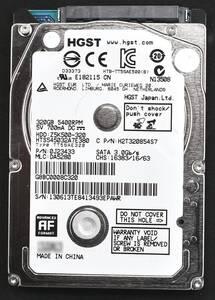 HGST HTS545032A7E380 [320GB 2.5インチ 7mm SATA HDD 2013年製 使用時間 10426H (Cristal DiscInfo 正常) (管:KH312