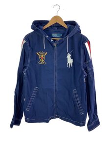 POLO RALPH LAUREN◆ジップパーカー/M/コットン/BLU/1440853WHSS